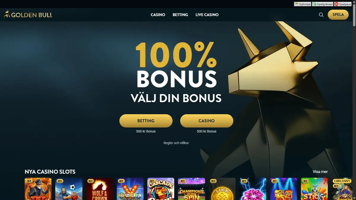 Golden Bull Casino screenshot
