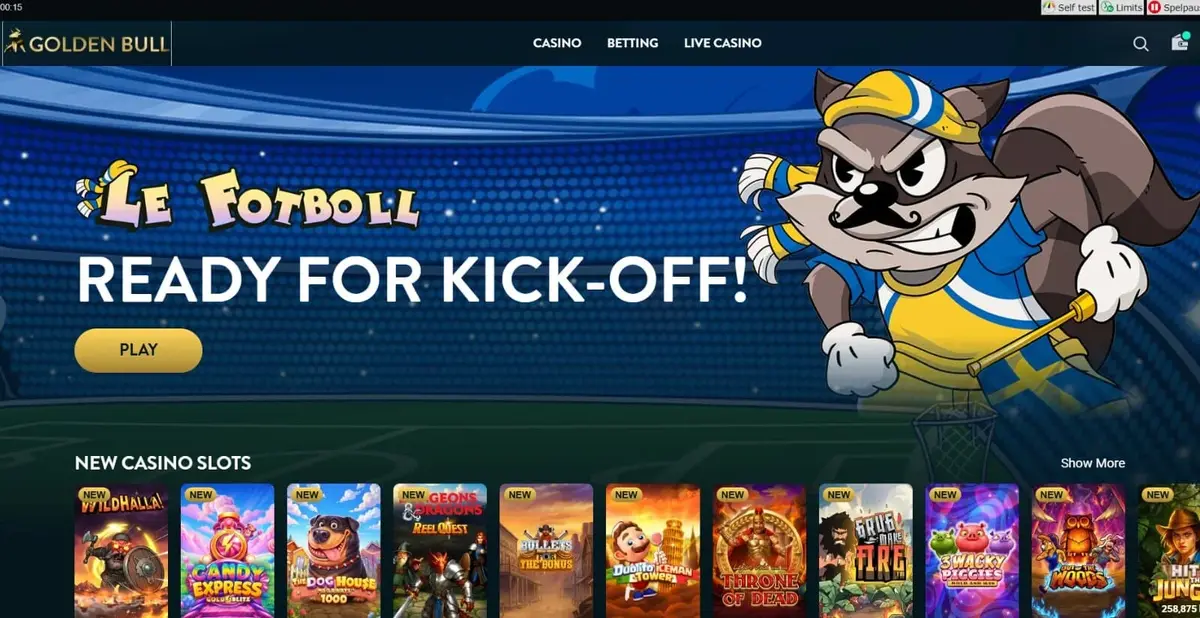 Golden Bull Casino screenshot